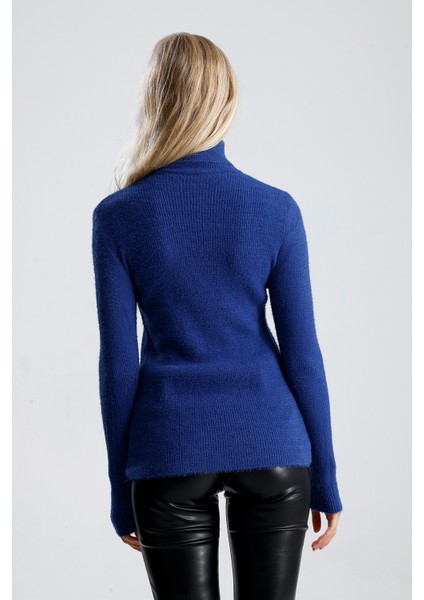 Balıkçı Yaka Sakallı Triko Kazak