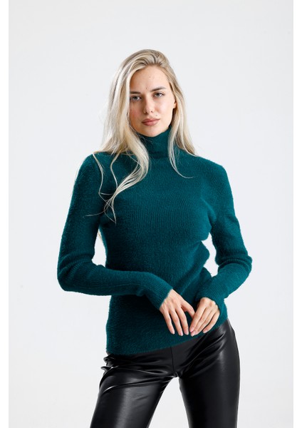 Balıkçı Yaka Sakallı Triko Kazak