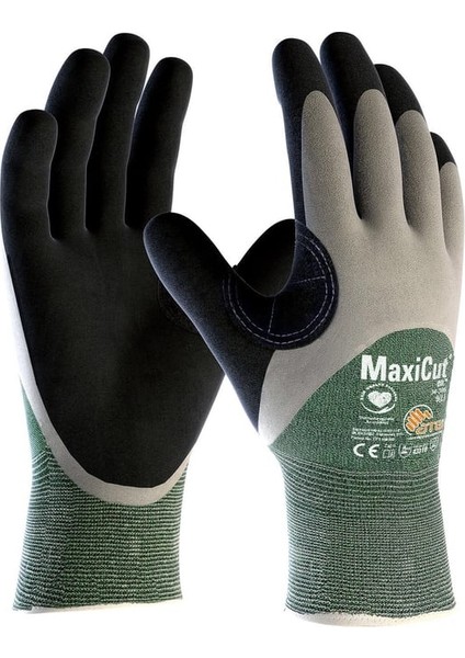 Maxicut® Oil™ 34-305 Yağlı ve Islak Ortamlar Için Kesilme Dirençli Iş Eldiveni Takım No:10