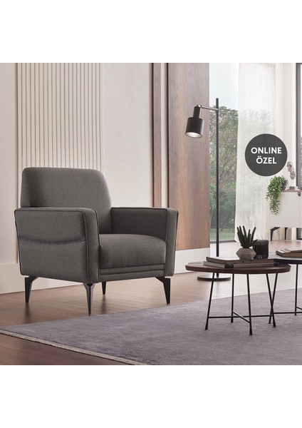 Forte Plus Berjer, Keten Dokulu - Gri