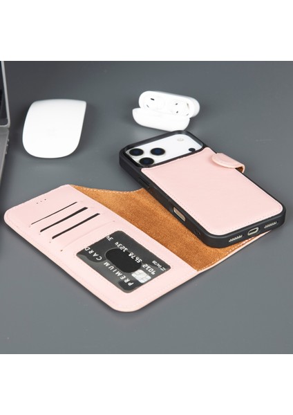 Casper iPhone 17 Pro Hakiki Deri Manyetik Cüzdan Kılıfı – Toronata