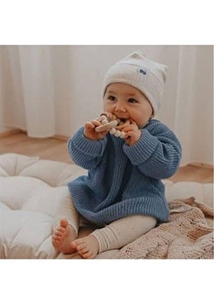 Unisex Bebek Çocuk Bisiklet Yaka Oversize Triko Kazak 6 Ay-5 Yaş fiyatları