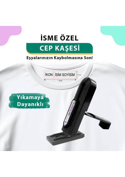 Siyah Öğrenci Cep Kaşesi, Okul Anaokul Kreş Kaşesi, Defter Kitap, Kıyafet Elbise Kaşesi Etiketi