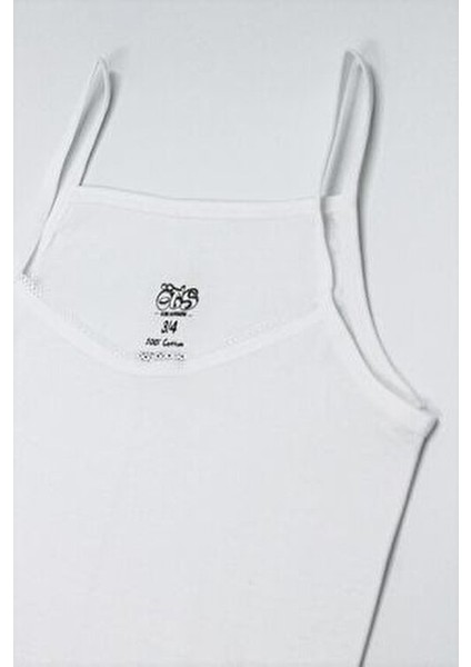 Kız Çocuk Beyaz Atlet Nefes Alabilir Örme Kumaş 2'li Set Günlük Kullanım fiyatları