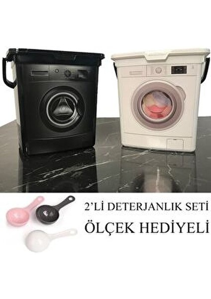Çamaşır Makinesi Görünümlü Deterjanlık Seti, Ölçek Hediyeli 6 Lt Deterjanlık fiyatları