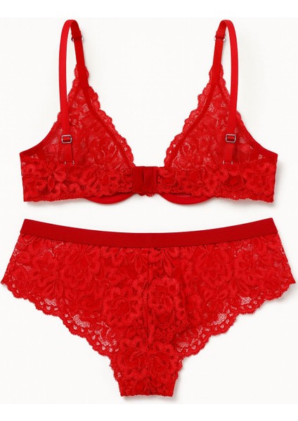 Çiçekli Balenli Sütyen Iç Çamaşır Takım fırsatları