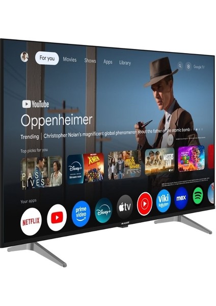 A50 E 795 B 43" 109 Ekran Uydu Alıcılı 4K Ultra HD Google Smart LED TV