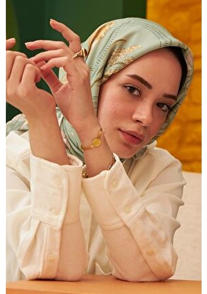 Pamuk Eşarp - Firethorn Desen - IHE1109-13