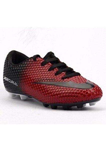 401 Kırmızı Krampon Çim Erkek Çocuk Futbol Ayakkabı Plastik Malzeme ile Üretilmiş KR1602