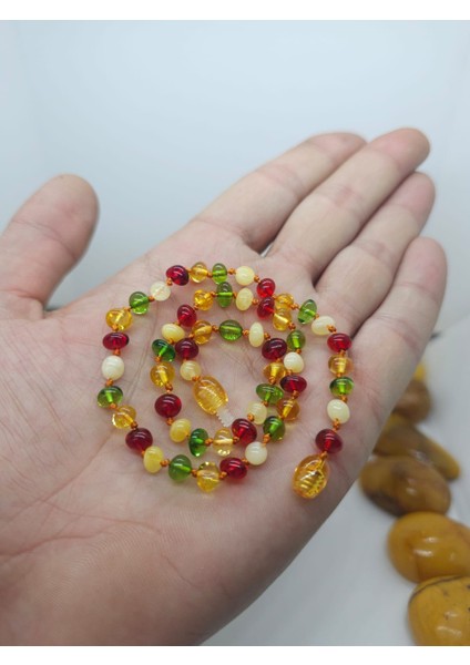 Kehribar Bebek Kolyesi Sertifikalı