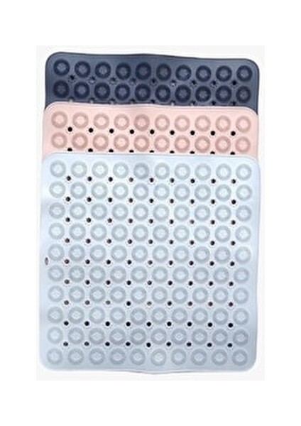 Kare Masajlı Silikon Banyo & Duş Kaydırmazı Pembe Renk GP-150 fırsatları