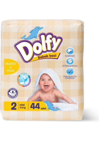 Bebek Bezi 2 Beden 44 Adet 3-6 kg