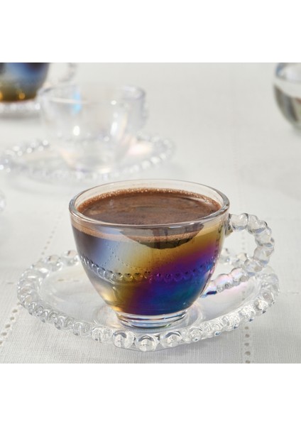 Rory Lüsterli Cam 6 Kişilik Kahve Fincan Takımı 80 ml indirimleri