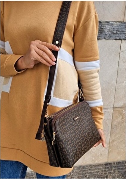 Justpolo Kadın Ayarlanabilir Uzun Askılı Çapraz Çantası Omuz Çantası