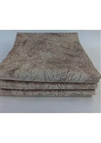 Koltuk Çekyat Örtüsü Kapiçino Damar Desenli Kadife Parlak Kaymaz Taban Süngerli