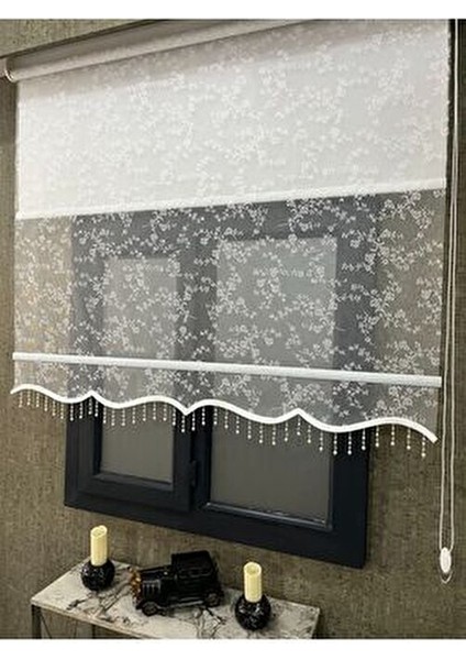 Vp 2001 Çift Mekanizmalı Beyaz Tül ve Stor Perde Polyester Kumaşla fiyatları