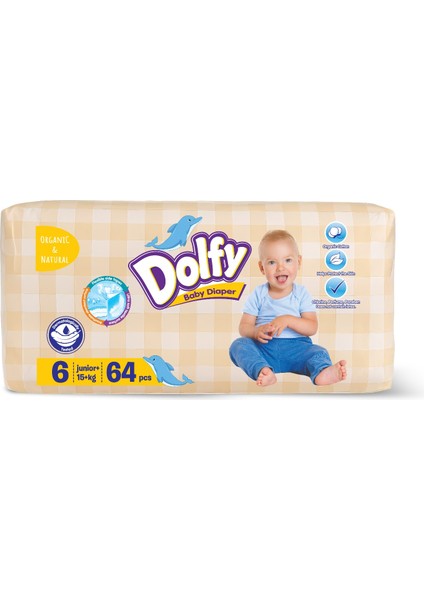 Bebek Bezi 6 Beden 64 Adet 15+ kg