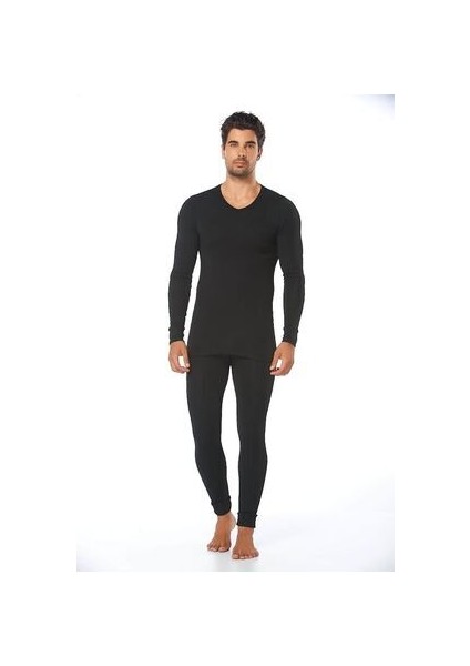 Erkek Siyah Termal Alt Üst Takım
