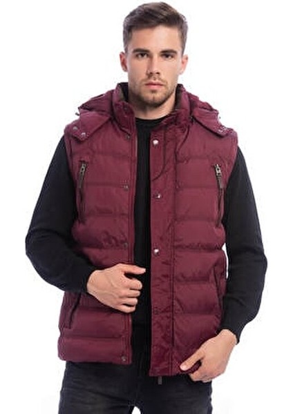 Erkek Bordo Mont + Yelek 2 Si Bir Arada Su Geçirmez modelleri