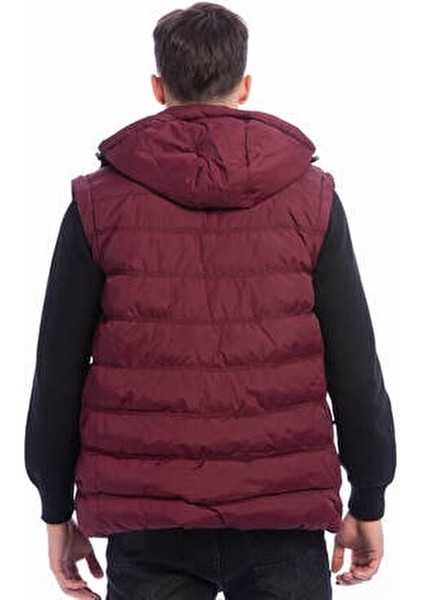 Erkek Bordo Mont + Yelek 2 Si Bir Arada Su Geçirmez fırsatları