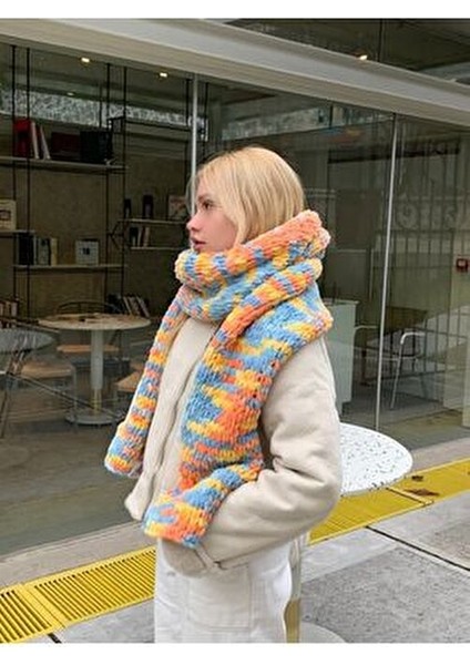Alize Puffy Peluş Rainbow Atkı New Model indirimleri