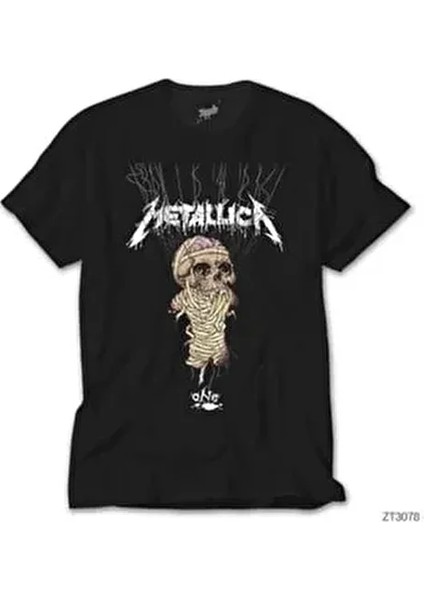 Metallica One Oversize Siyah Tişört Erkek Trend Pamuklu Uzun Kol Bisiklet Yaka fırsatları