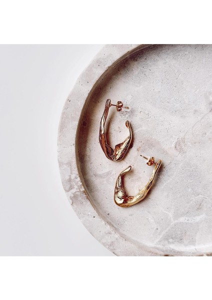 Escaliers Gold Çelik Küpe