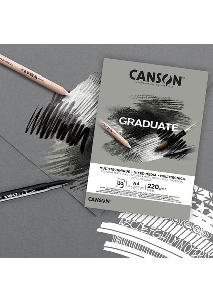 Mıxmedıa Grey A5 220GR Sanat Kağıdı 30 Yaprak Çok Amaçlı Kullanım İçin fiyatları