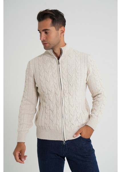 Cepli Arka Kol Fitilli Yürütme Saç Örgülü Dik Yaka Yün Hırka indirimleri