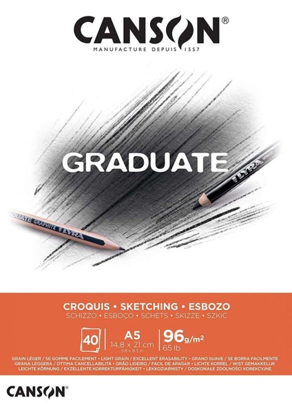Gradute Eskiz Sketch Defteri A5 96 gr 40 Yaprak fiyatları