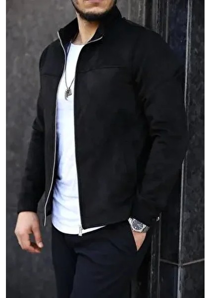 Erkek Süet Ince Mevsimlik Ceket