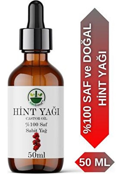 Soğuk Sıkım Hint Yağı %100 Saf ve Doğal (50ML)