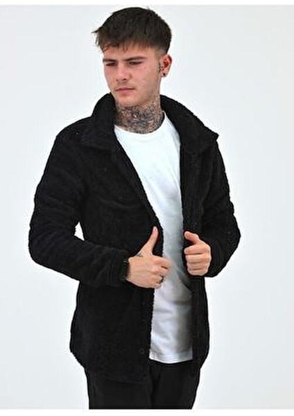 Unisex Peluş Polar Hırka Ceket