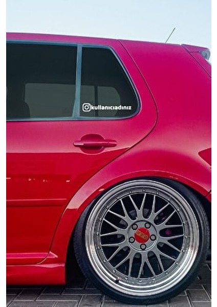 2 Adet Beyaz 20 cm Instagram Logolu Kullanıcı Adı Araç Kelebek Cam Sticker Etiketi Folyo Kesim fiyatları