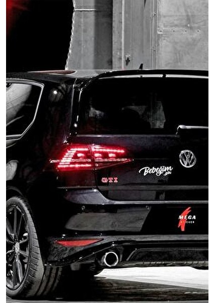 Bebeğim Gibi Araba Motorsiklet Kask Laptop Sticker 17X5 cm indirimleri