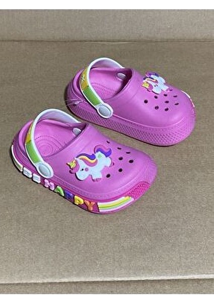Kız Çocuk Unicorn Figürlü Kaydırmaz Taban Terlik Sandalet fiyatları