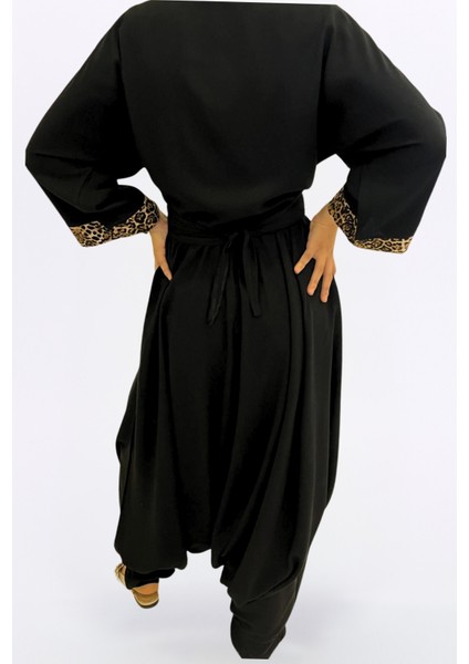 Otantik Bohem Şalvar- Viskon Kumaş Şık Rahat Kalıp Leopar Cepli Otantik Bohem Tarzı Kadın Şalvar indirimleri