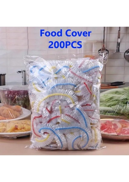 100 ADET/200 Adet Den Kullanılabilir Esnek Yiyecek Kapakları - 2-9,5 Inçlik Kaseler Için Esnek Kase Kapakları, Yemekler ve Yemek Artıkları Için Mükemmel, Yiyecekleri Taze Tutar (Yurt Dışından)