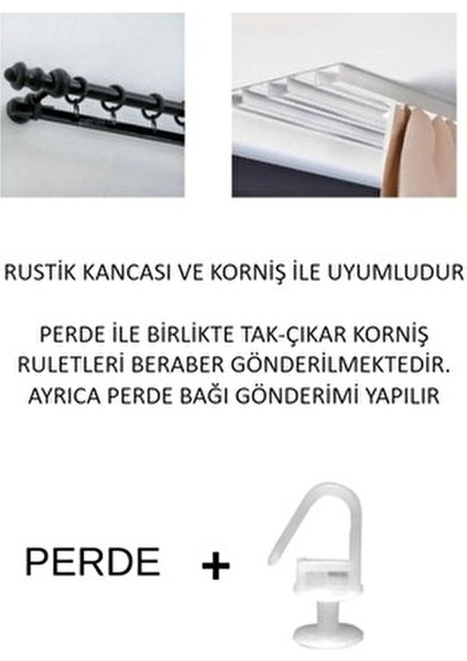 Home Art Atelier Fırfırlı Vintage Keten Fon Perde Bej Renkli Tek Kanat Pilesiz Tasarım indirimleri