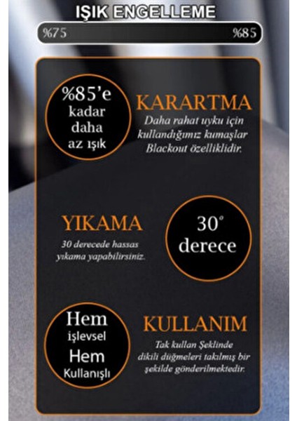 Blackout Fon Perde modelleri