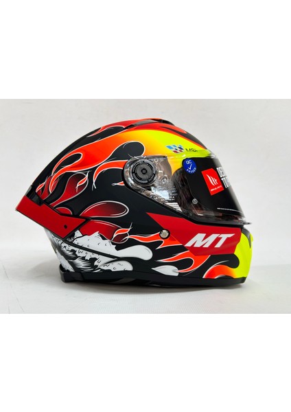 Thunder 4sv Yamanaka B3 Şefaf Vizörlü Kask Mat Renk - Iç Güneş Vizörlü indirimleri