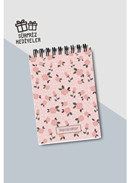 Yapılacaklar Listesi A6 Defter, Esnek Karton Kapaklı, Mini Defter