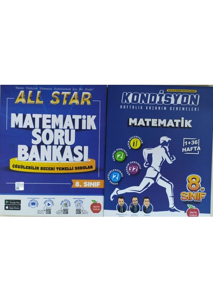 Newton Yayınları 8. Sınıf All Star Matematik Soru Bankası+Kondisyon Matematik Haftalık Deneme
