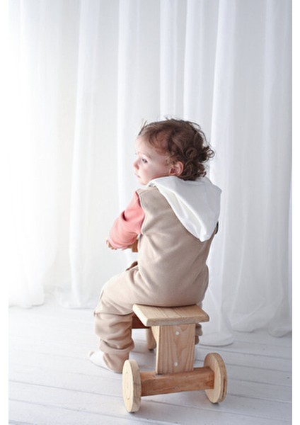 Çocuk Kışlık Tulum 4 Renkli 3 Iplik Şardonlu Kapüşonlu Tulum fırsatları