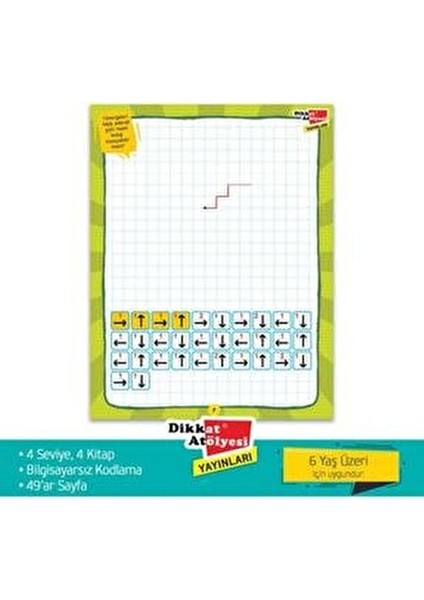 Algoritma Temelli Adım Adım Robotik Kodlama 4lü Kitap Seti Kitabı Komisyon Robotik Kodlama 6-8 Yaş modelleri