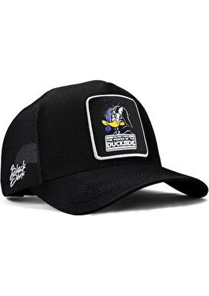 V1 Trucker Duckside - 1bs Kod Logolu Unisex Siyah-Beyaz Şapka (Cap)