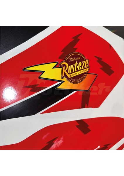 CFMOTO 250SR McQueen Kırmızı Sarı Sticker Parçalı Motosiklet Kaplama Etiket Modeli fırsatları