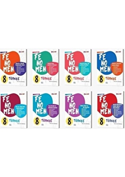 Fenomen 8 Türkçe Fasikül Seti (1-2-3-4-5-6-7-8. Sayılar) (Iadesiz)