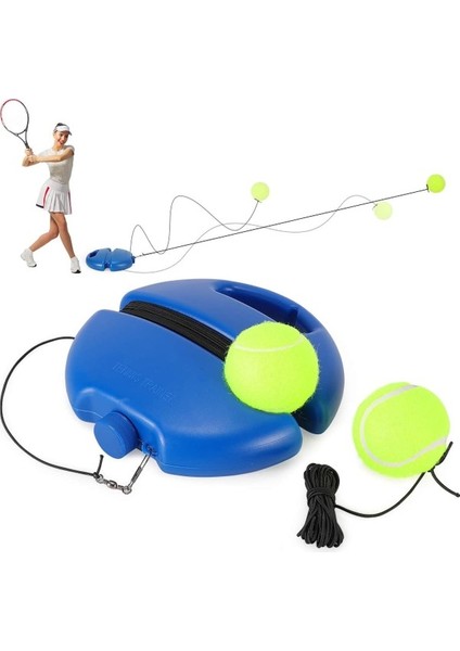 Şasi Tenis Topu Tarzı Tenis Eğitmeni Ribaund Topu Halat Eğitmeni ile Set Süpürgelik Ken (Yurt Dışından)