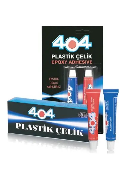Plastik Çelik Hızlı Yapıştırıcı 16 gr Şeffaf Isı ve Kimyasallara Dayanıklı Tüm Yüzeyler Için Epoksi
